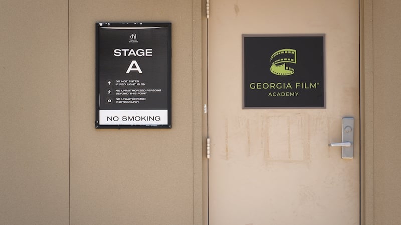 The entrance to the studio at the Georgia Film Academy in Trilith, GA.