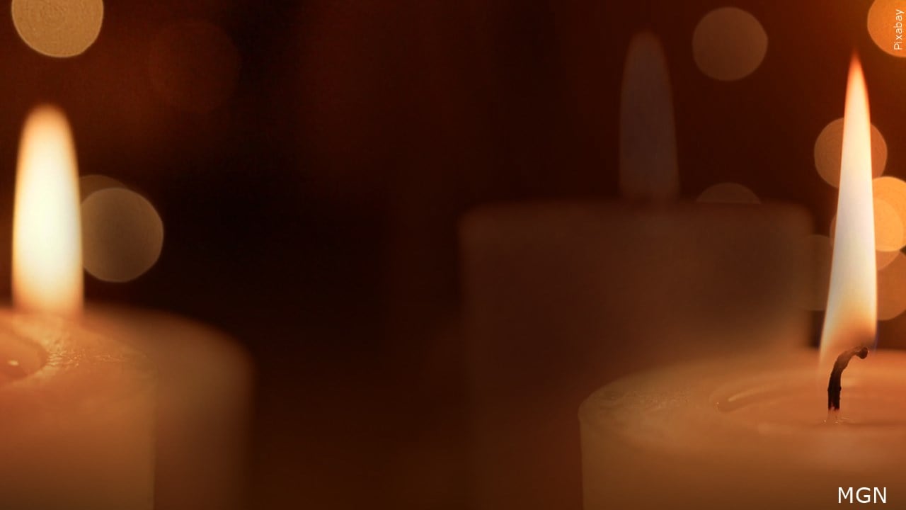 Candle vigil background, Graphic Date: 01/27/2022