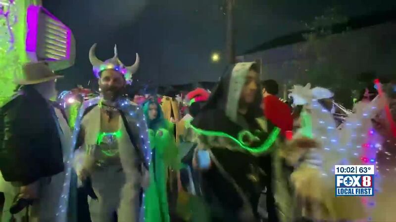 Thousands of people turned out for the Krewe of Chewbacchus parade