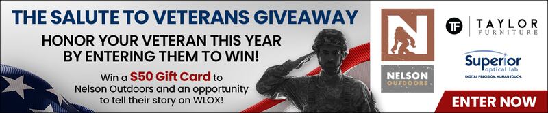 The Salute To Veterans Giveaway