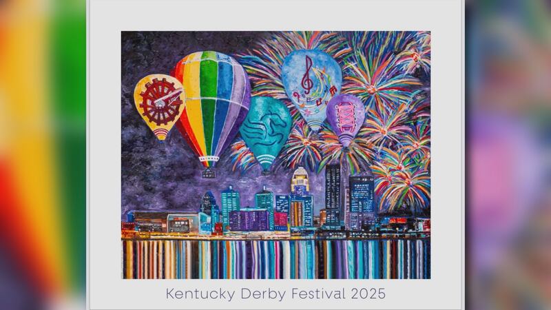 Louisville artist Kim Perry designed this year’s print. It showcases many Derby Festival...