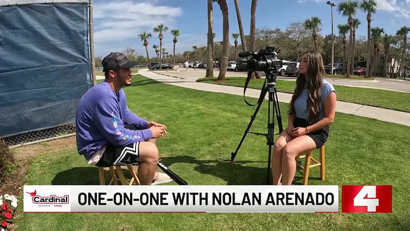Sports on 4's Tamar Sher sits down with Cardinals third baseman Nolan Arenado ahead of Opening...