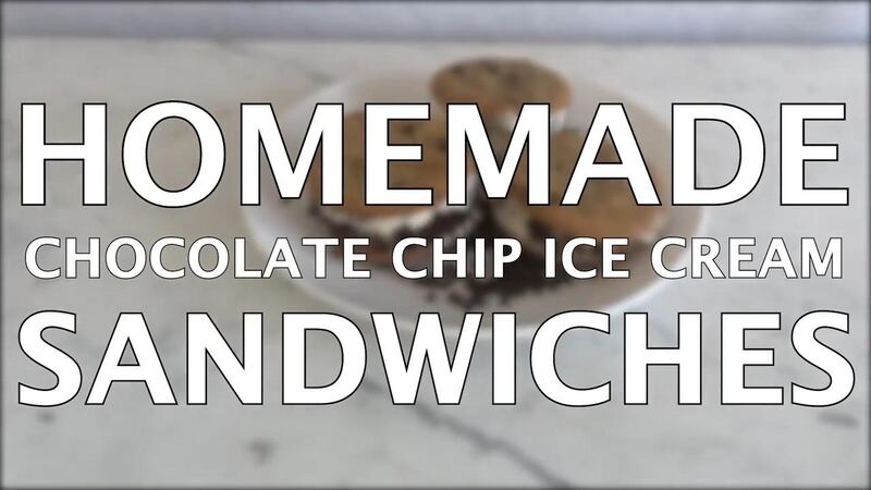 Mix and match your favorite flavors with homemade Chocolate Chip Ice Cream Sandwiches