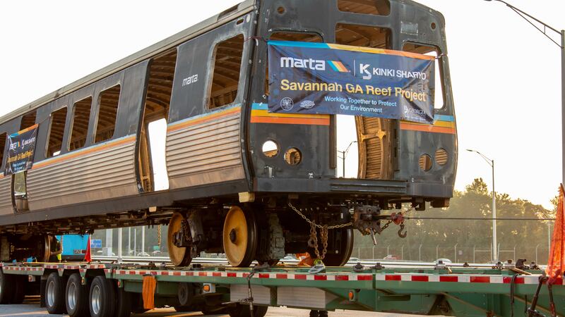 MARTA railcars head to Atlantic Ocean to create artificial reef