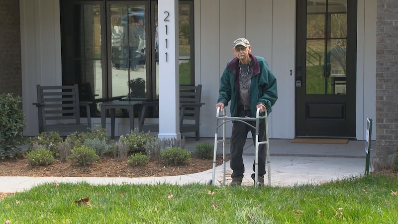 Ben Houser of Vale, North Carolina, got to take a tour of his new home with WBTV’s Mary King.