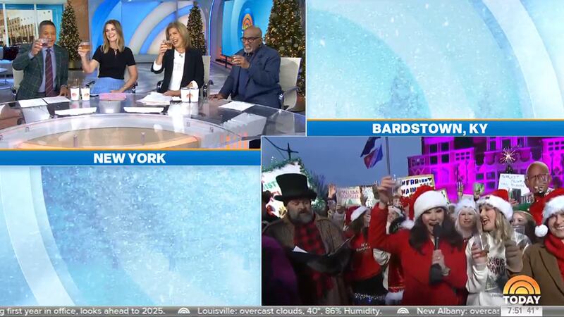 NBC's TODAY Show's Merriest Main Street Christmas season celebration in Bardstown on Friday,...