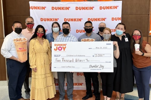 Dunkin’ Iced Coffee Day raises $5,000 for Children’s of Alabama