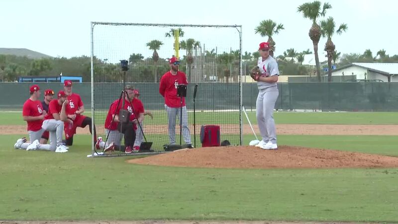 Cardinals pitcher Kyle Leahy talks about his mindset during spring training and the balance...