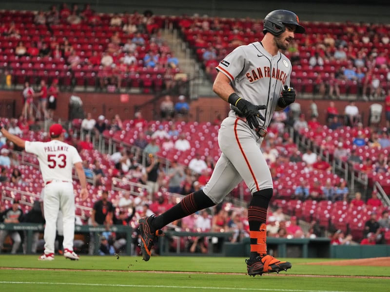 Bryce Eldridge drives in 3 runs as the Giants cruise to a 10-3 win over Cardinals
