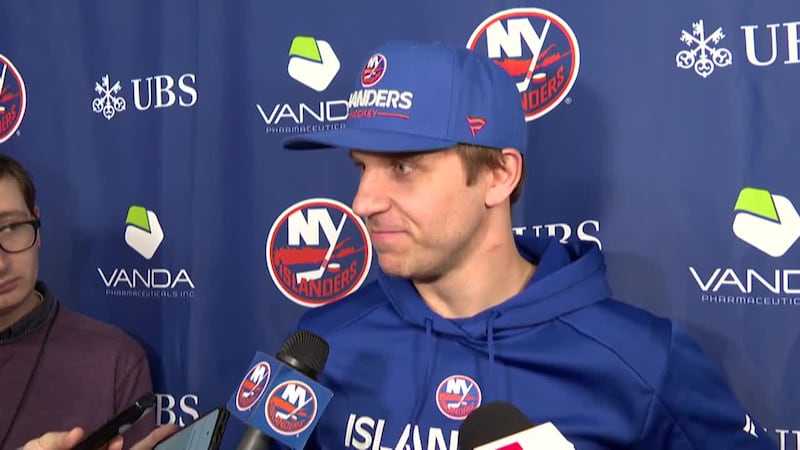 Former Blues player Brayden Schenn speaks to the media ahead of his first game back in St....