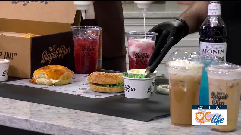 Jeff’s Bagel Run is collaborating with Jeremiah’s Italian Ice featuring new whipped cream...