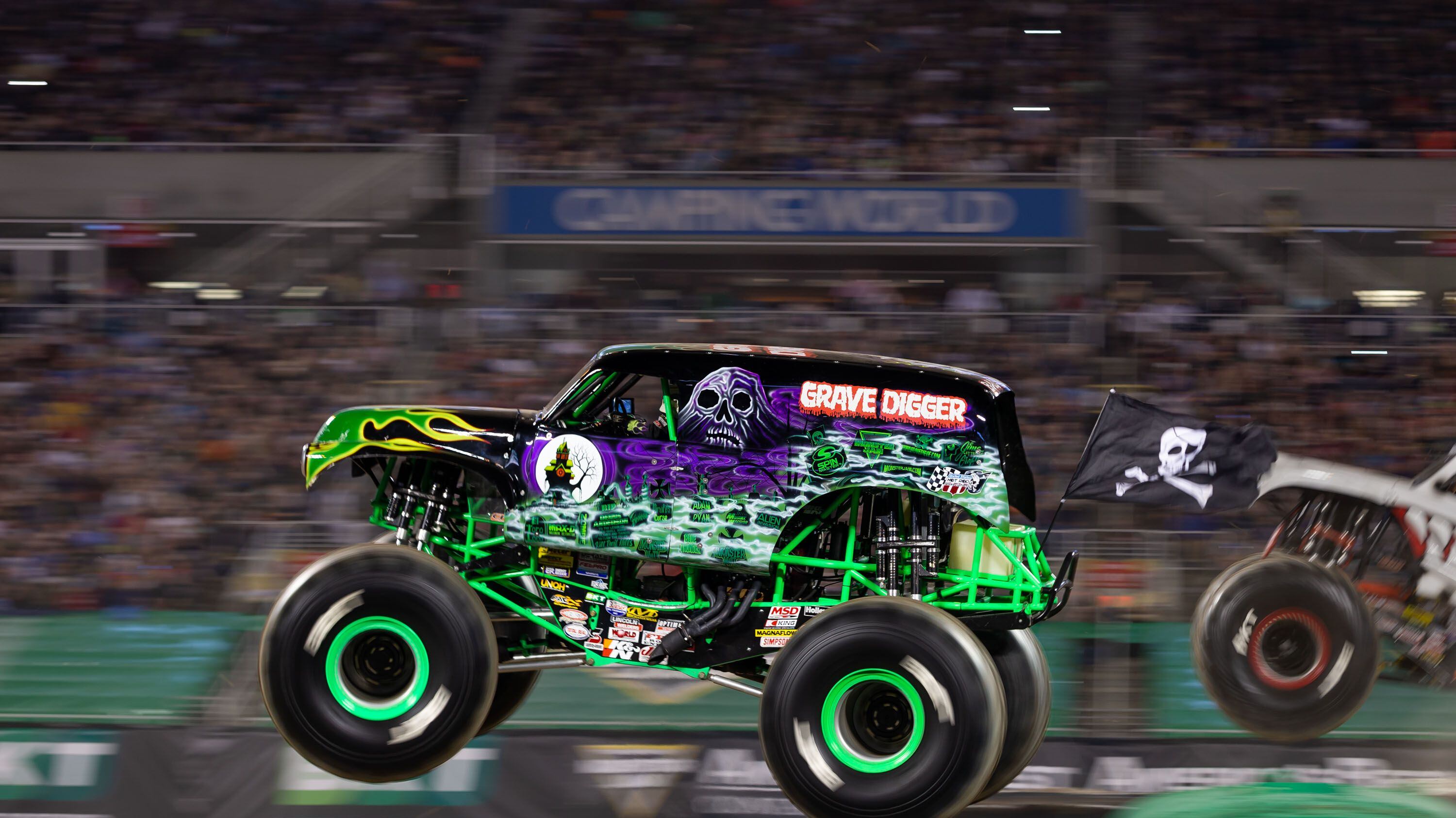 "Grave Digger" truck at Monster Jam