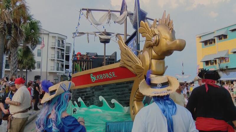 The Mystic Krewe of the Seahorse turn Bay St. Louis into a pirate’s paradise.