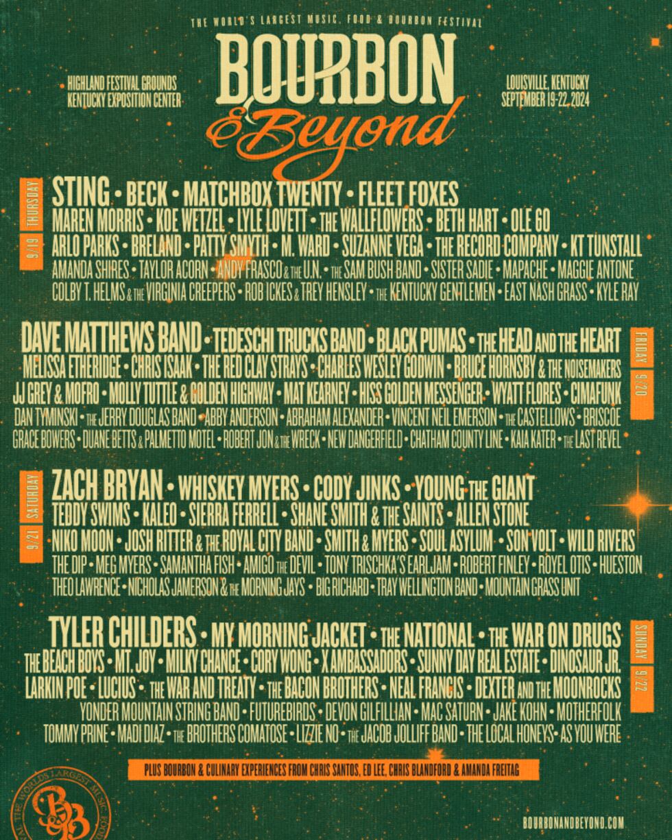 Rock and Roll Hall of Famer Sting to make long-awaited debut at Bourbon & Beyond Festival