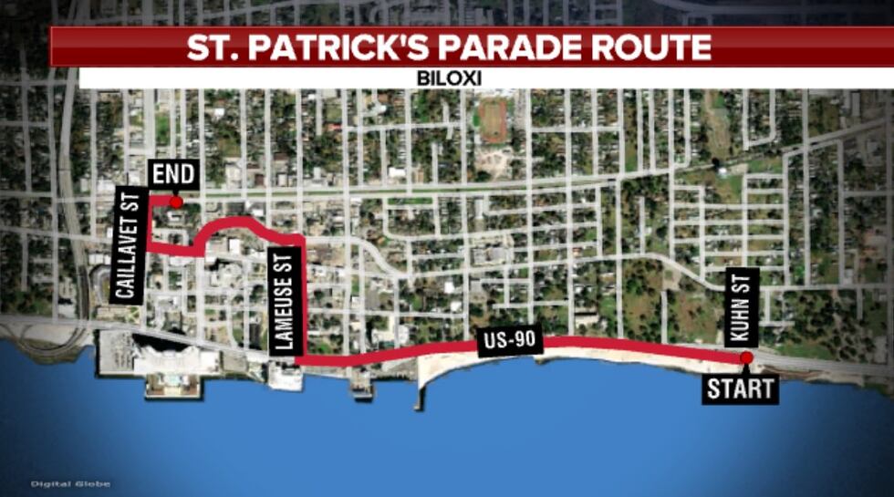 The parade begins in front of the Biloxi Yacht Club, which is open to the public that day, and...