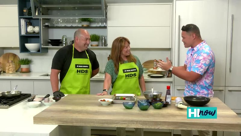 Hawaiian Taro Crusted Kampachi