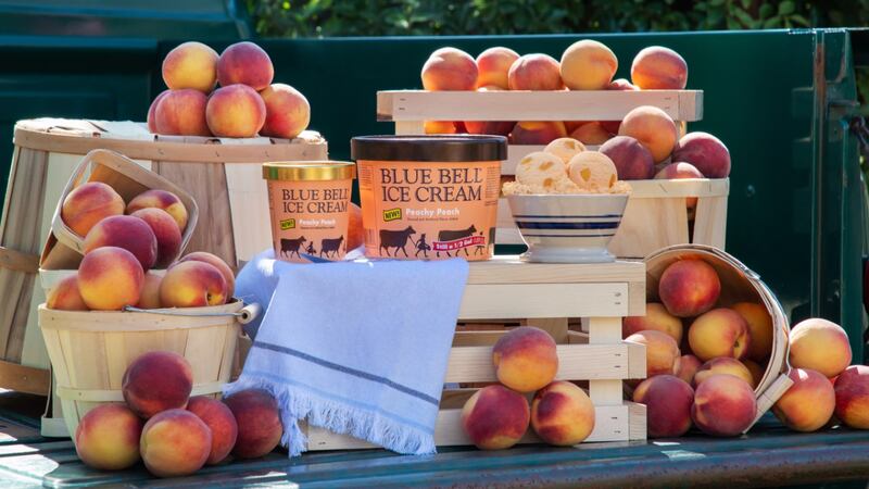Peachy Peach Ice Cream is the latest flavor from Blue Bell. It hits stores on March 10, 2022.