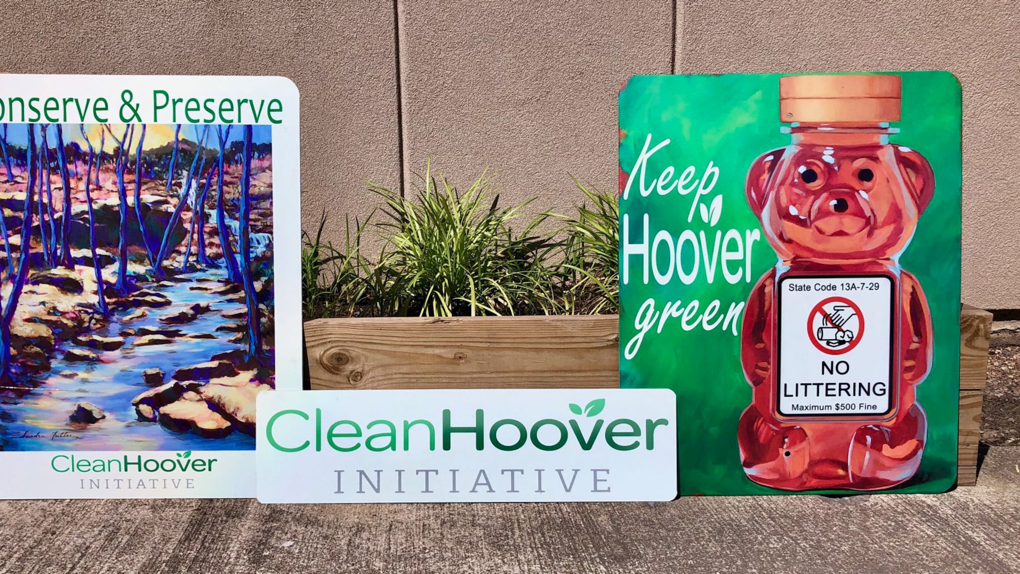 ‘Keep Hoover Green’: New anti-litter campaign features fun signs
