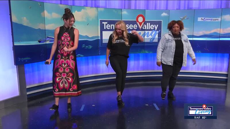 Element Studio teaches Payton her first tap lesson