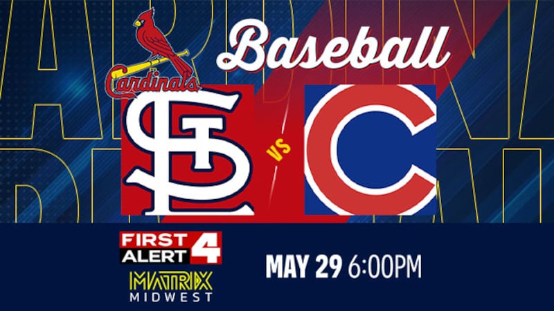 Watch the Cardinals face the Cubs live on Matrix Midwest & First Alert 4.