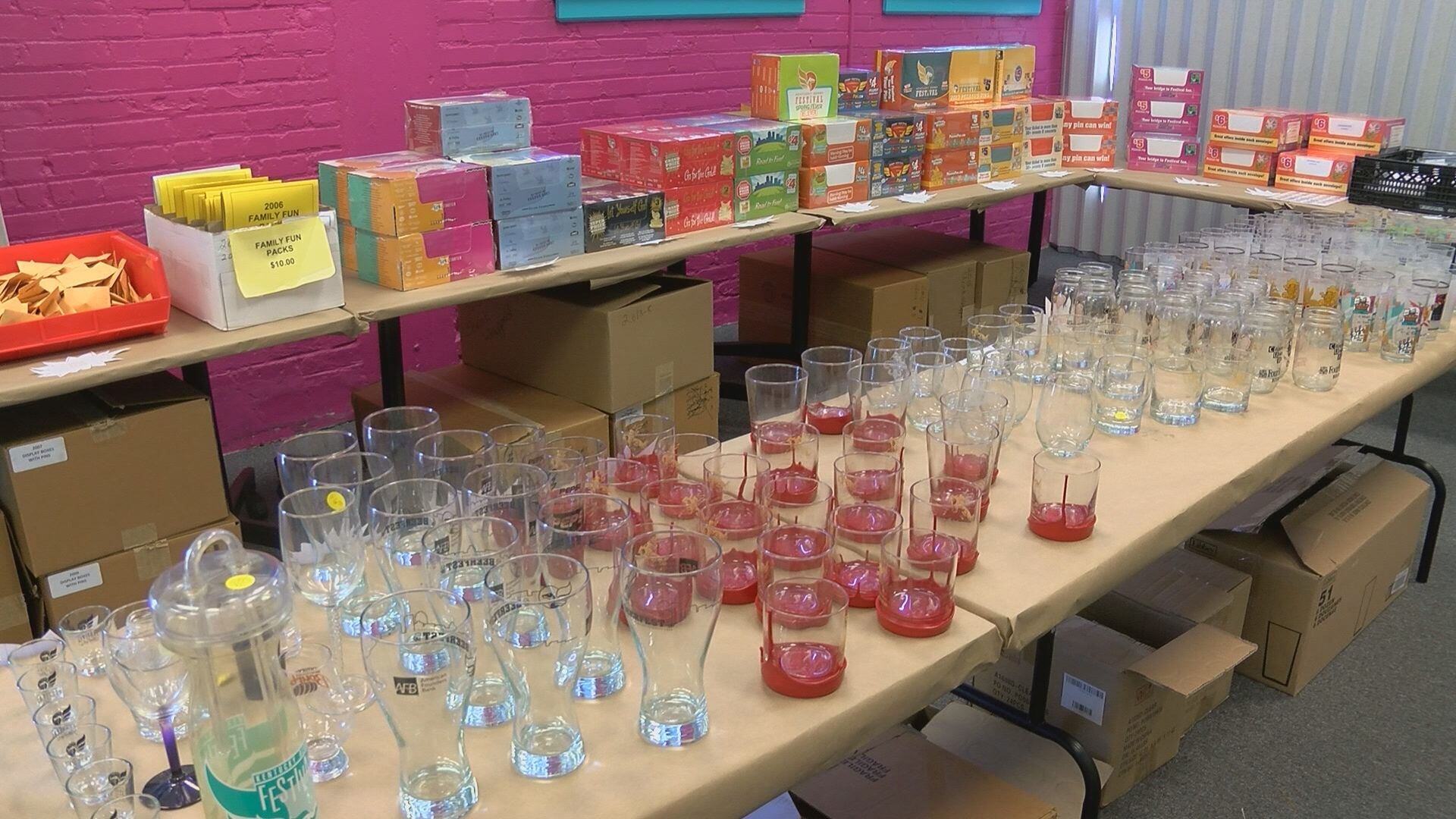 Score discounted Derby swag at the annual KDF Yard Sale