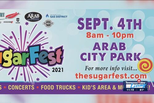 Check out SugarFest in Arab this weekend