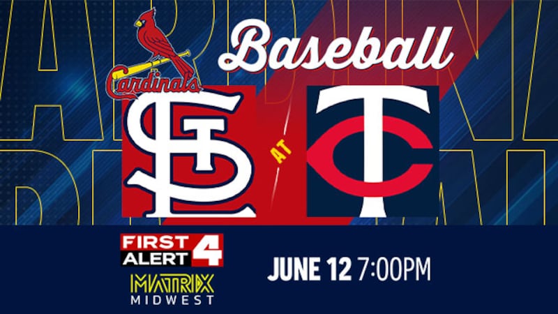 Watch the Cardinals face the Twins LIVE on Matrix Midwest & First Alert 4!