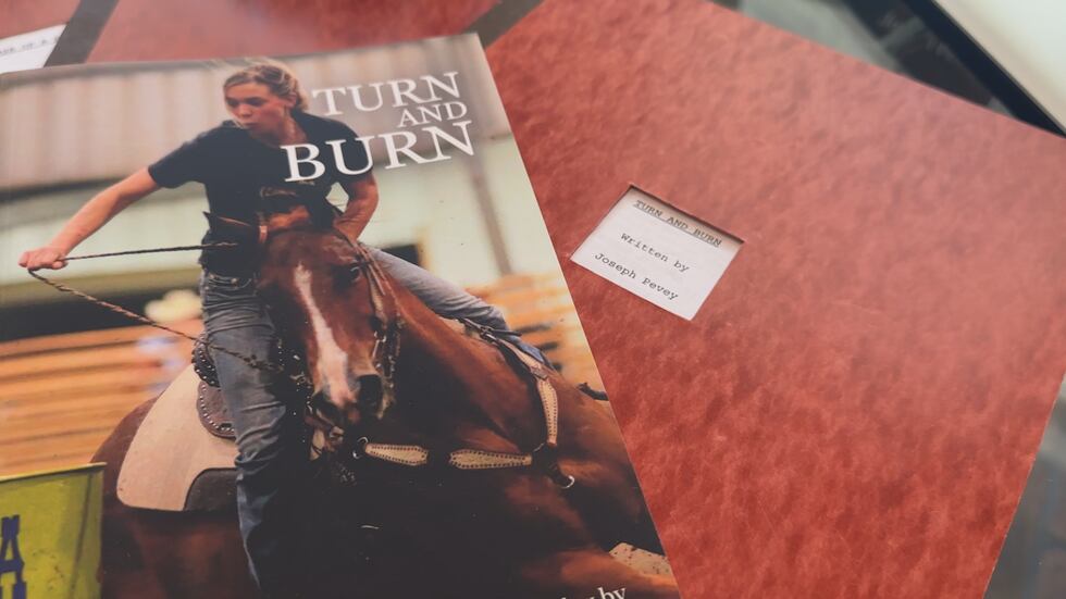 The idea for Pevey's next story of a barrel racer following her dreams came to him while...