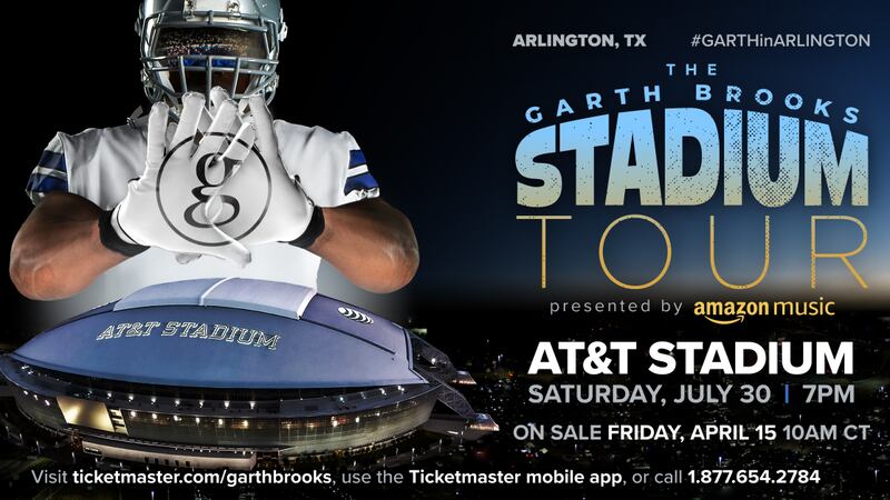 The East Texas Weekend and East Texas Now are giving away tickets to see Garth Brooks at AT&T...