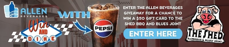 Win and Dine with Pepsi The Shed