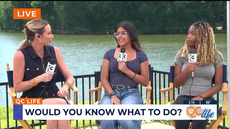 Cooper Largent and Mahi Patel from the Gaston County Teen Action Council join QC Life to...