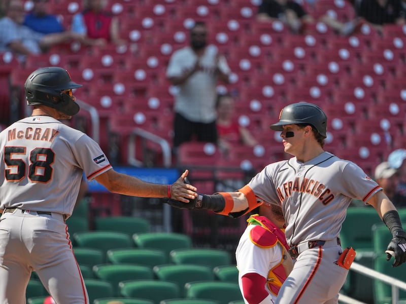 Drew Gilbert’s two-run homer in the 10th lifts Giants to a 6-5 win over the Cardinals