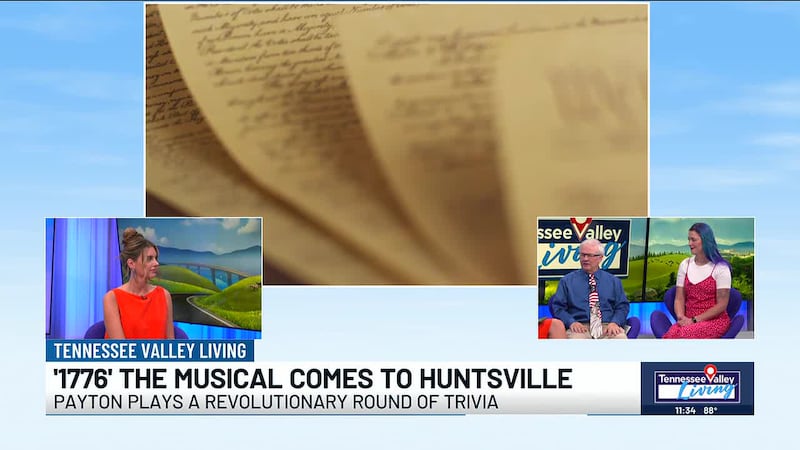 Theatre Huntsville talks details of upcoming '1776' stage play & tests Payton's U.S. history...