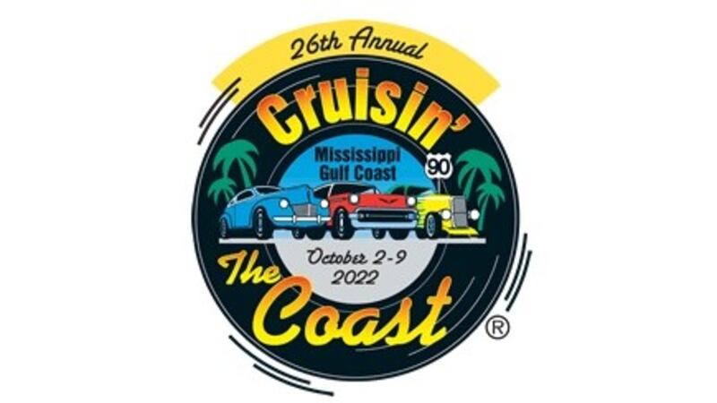 The 26th Annual Cruisin’ the Coast is happening October 2-9, 2022 all across the Mississippi...