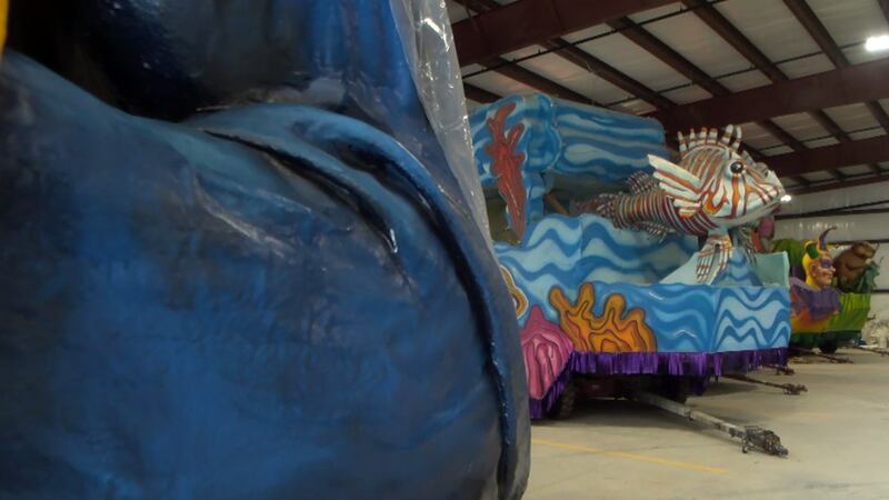 You’ll see those floats and many others during the Krewe of Neptune parade on Saturday, Feb. 10.
