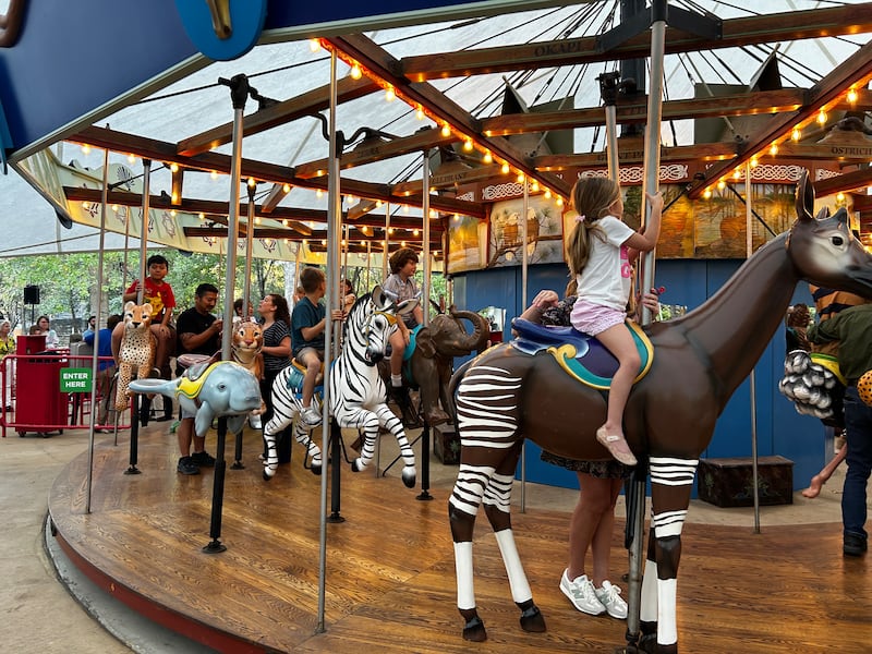 Carousel reopening at the Birmingham Zoo