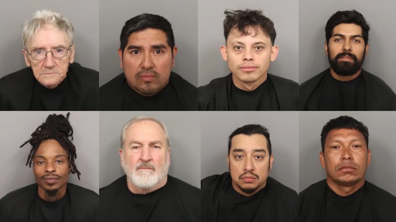 8 arrested in undercover human trafficking, prostitution sting in Greenville Co.