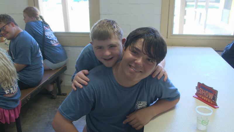 The camp creates plenty of smiles for the participants.