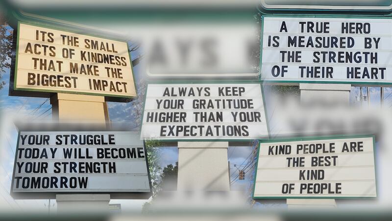 You can expect to keep seeing new quotes on the Handy Lock signs.