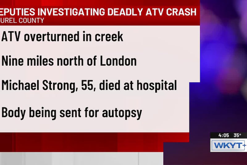 Man killed in Laurel Co. ATV crash