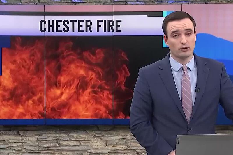 Multiple crews battle garage fire in Chester