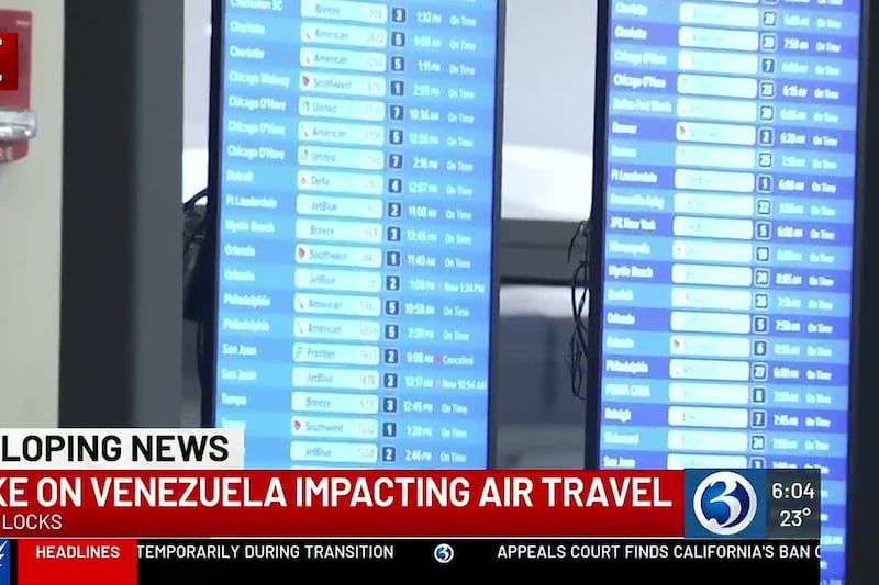 VIDEO: Operation in Venezuela causes flight issues