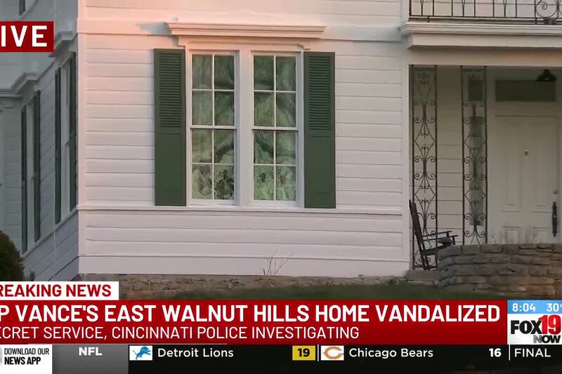 Suspect accused of vandalizing JD Vance's home identified