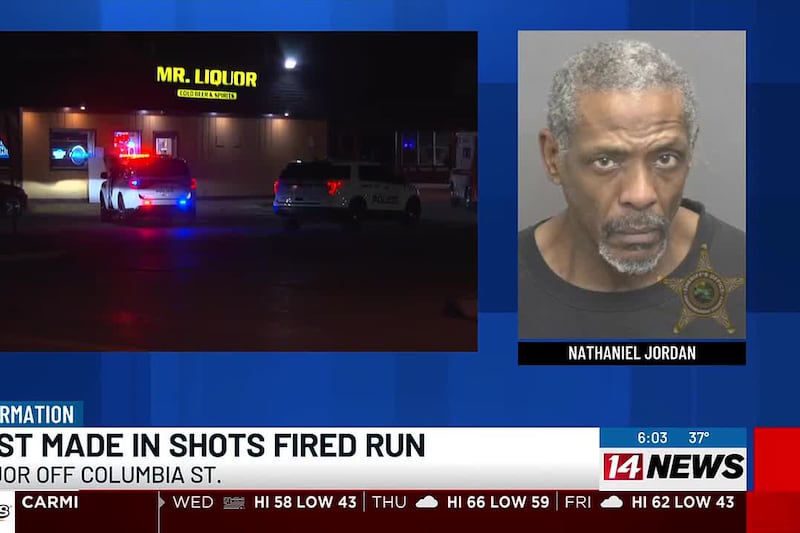 Suspect involved in shots fired run at Evansville liquor store arrested