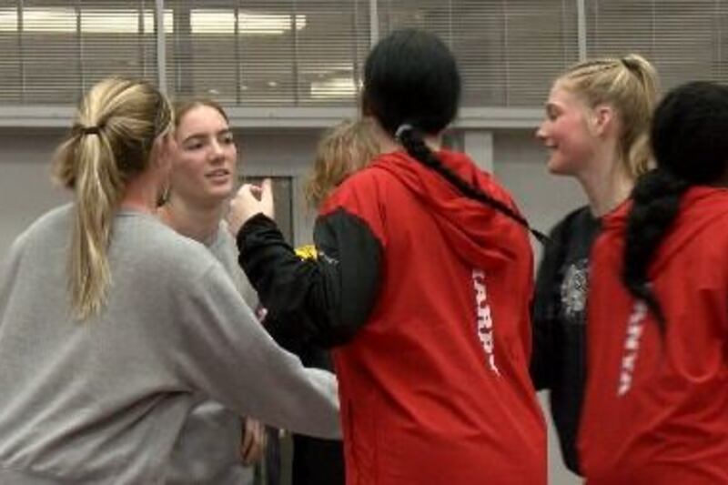 Hinton/SBL girls sweep through night on the mats