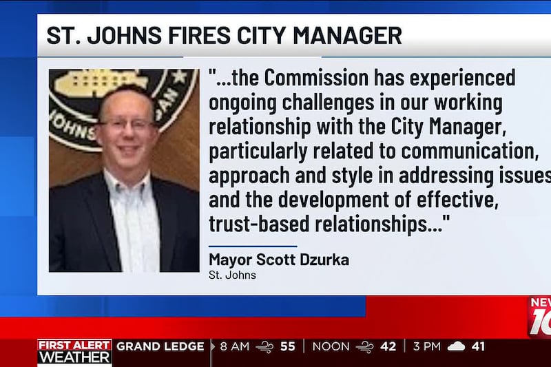 St. Johns fired its city manager