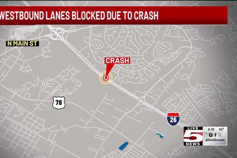 VIDEO: First Alert Traffic: I-26 lanes blocked after Dorchester County crash