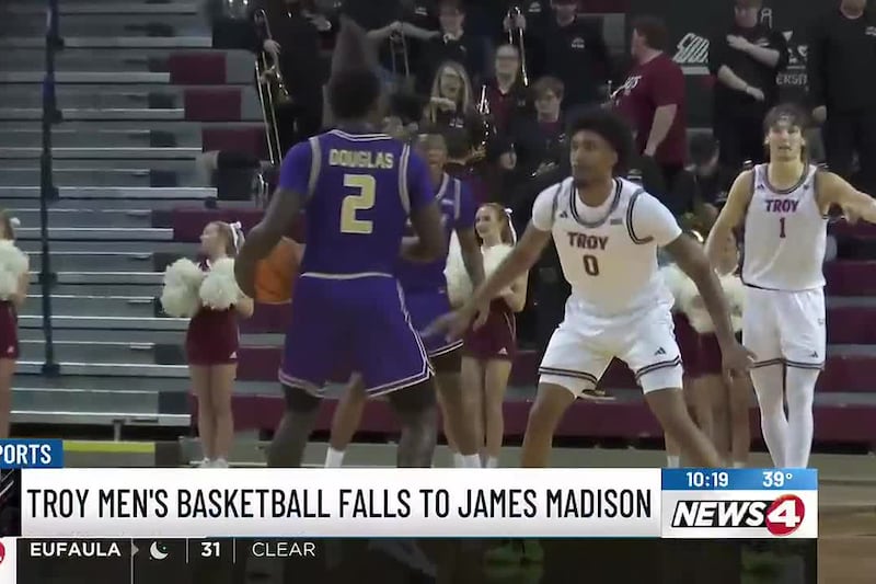James Madison snaps Troy’s home win streak at Trojan Arena