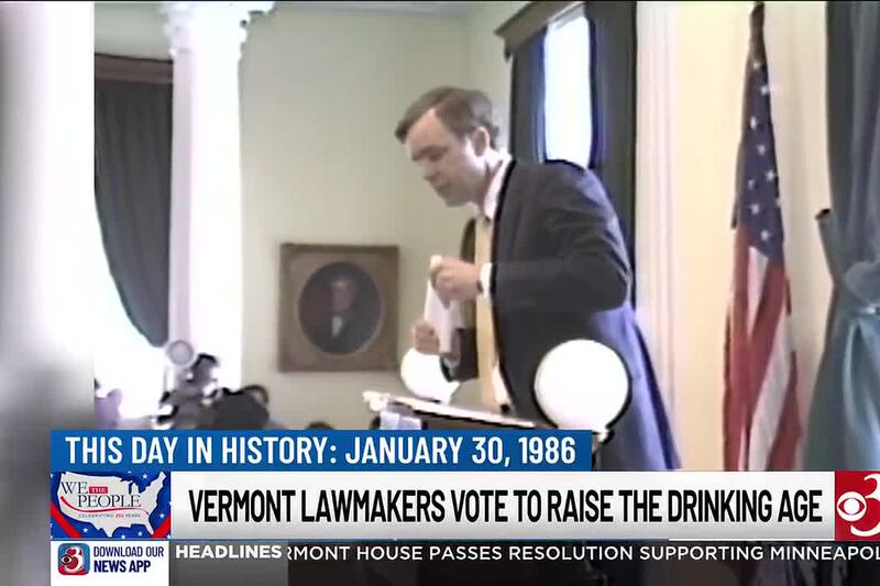 This Day in History: Vt. lawmakers vote to raise state drinking age