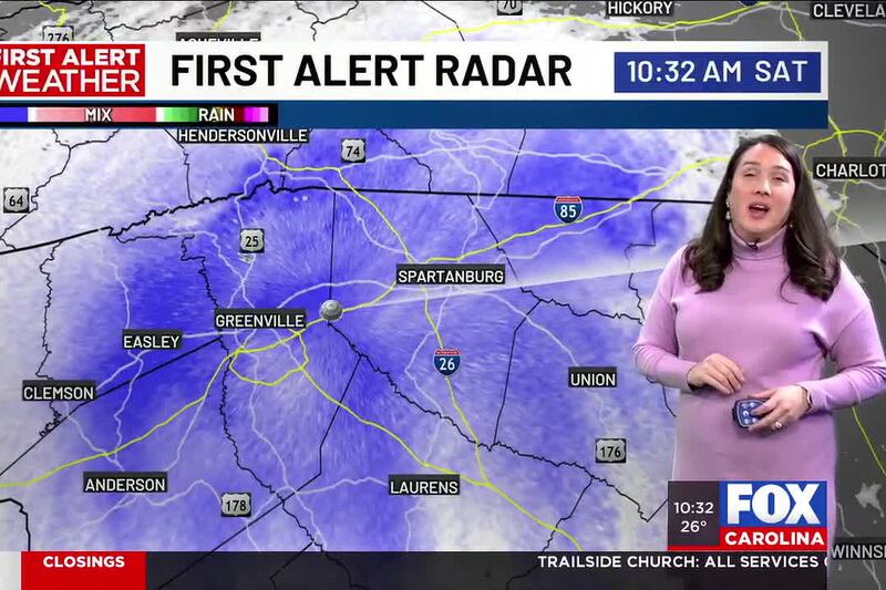 Snow accumulates at 1 inch per hour along I-85 corridor